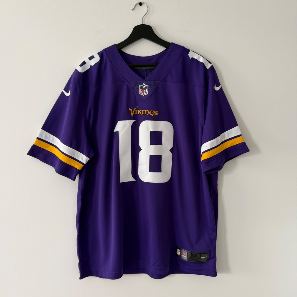 Nike Minnesota Vikings Justin Jefferson 18 Purple Jersey NFL XL